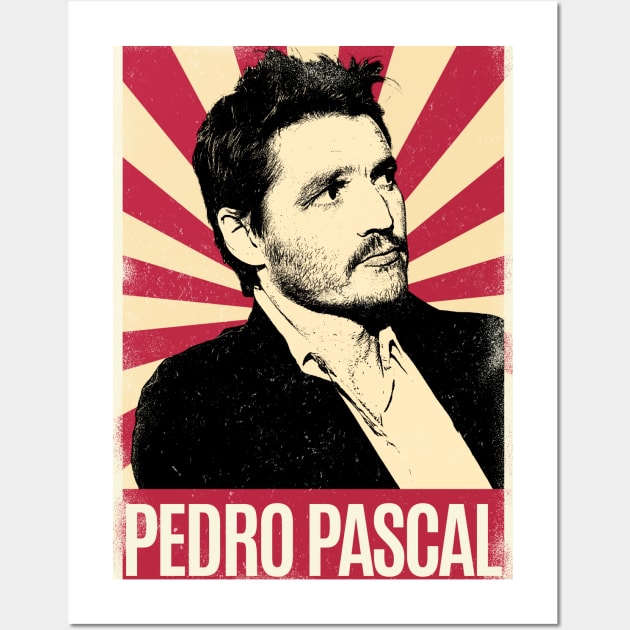 Retro Vintage Pedro Pascal 80s Wall Art by Play And Create